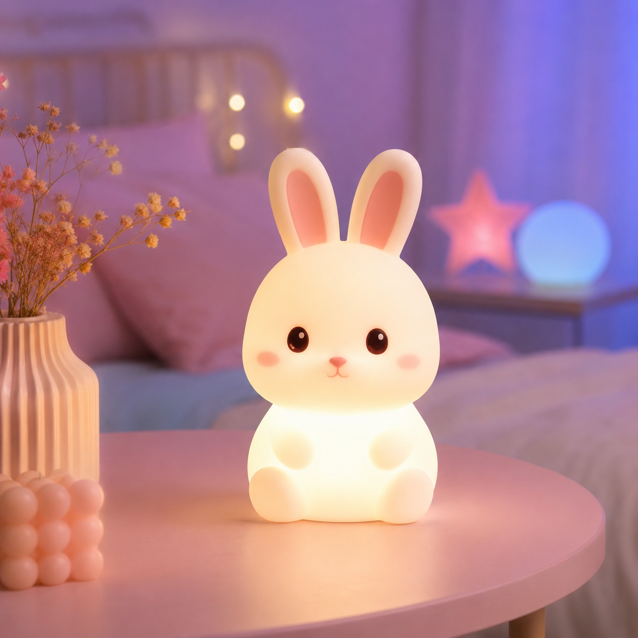 Cute Bunny LED Night Lamp