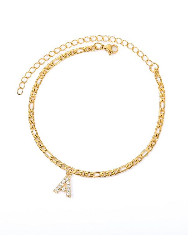 Amour Initial Anklet